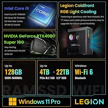 【希少】GENIUS LOCI Amazon.com: Lenovo Legion Tower 7i Gen 8 Gaming Desktop